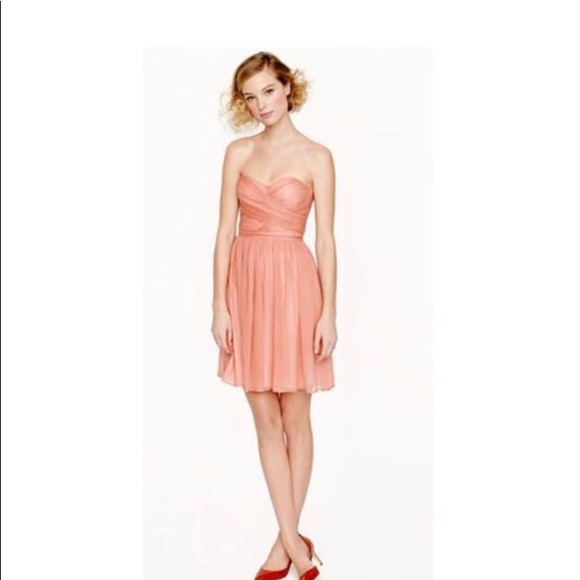 J. Crew Dresses & Skirts - JCrew Arabella silk chiffon strapless dress.